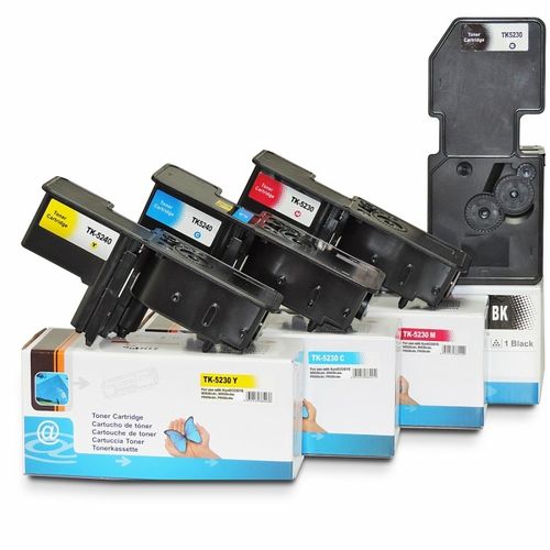 4x Druckerpatronen für Kyocera TK-540 ECOSYS P5026CDN P5026CDW